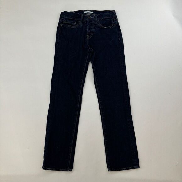 Abercrombie & Fitch Men's Slim Straight Denim Blue Jeans 26x30 (28x28.5) Dark - Picture 2 of 10